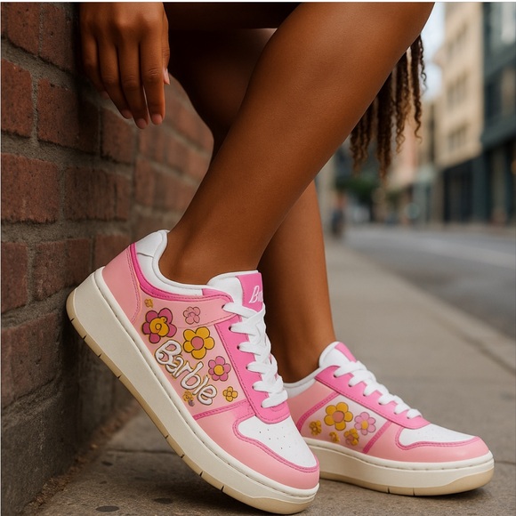New! BARBIE by Mattel Women's Lace Up Sneakers  Size 9 - Picture 2 of 10